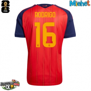Espanja Rodri Hernandez #16 Kotipaita MM-kisat 2026 Lyhythihainen